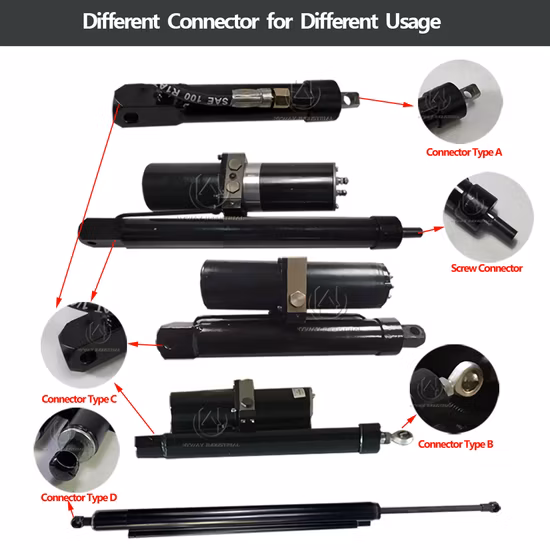 Actionneur linéaire industriel à course réglable 12000n