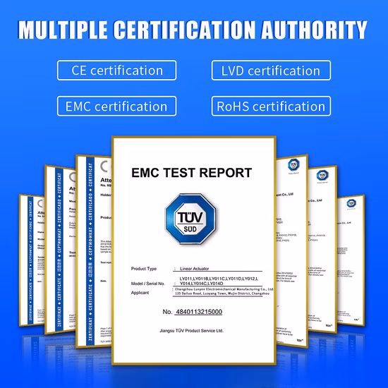 Actionneur linéaire industriel 10000n course 200mm 24V